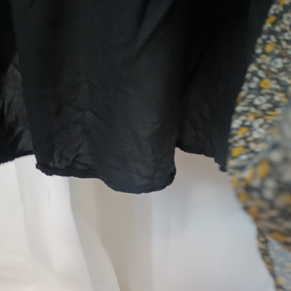 Abercrombie Fitch Ditsy Floral Maxi Dress Small Ruffle Faux Wrap Cottagecore - Picture 8 of 13